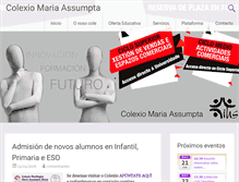 Tablet Screenshot of colexiomariaassumpta.com